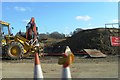 Road works, Canford Bottom