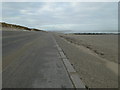 Deserted promenade at Ffrith Beach