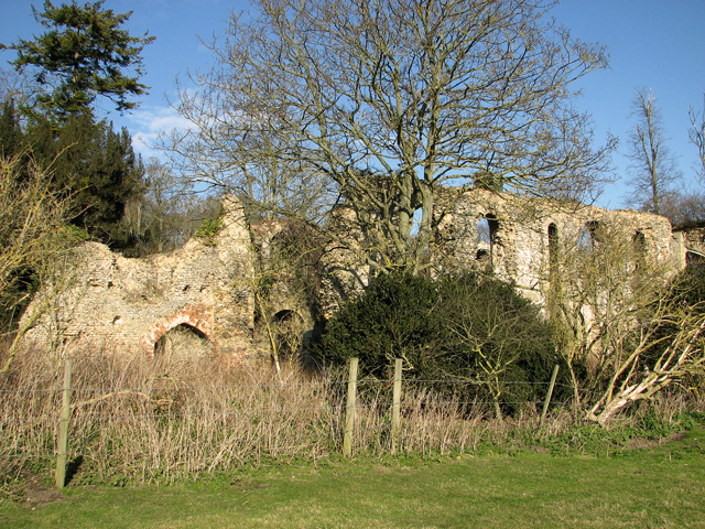The ruined Cistercian abbey in Sibton