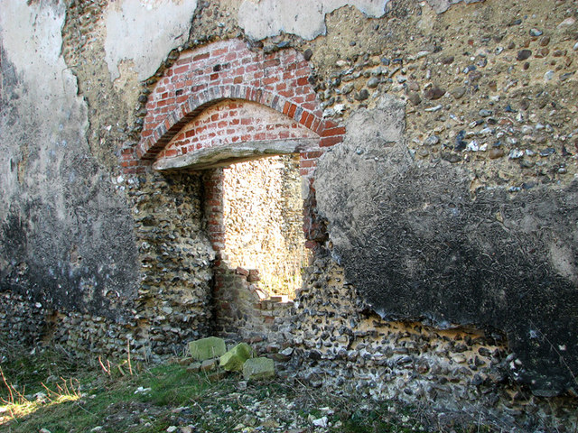 The ruined Cistercian abbey in Sibton