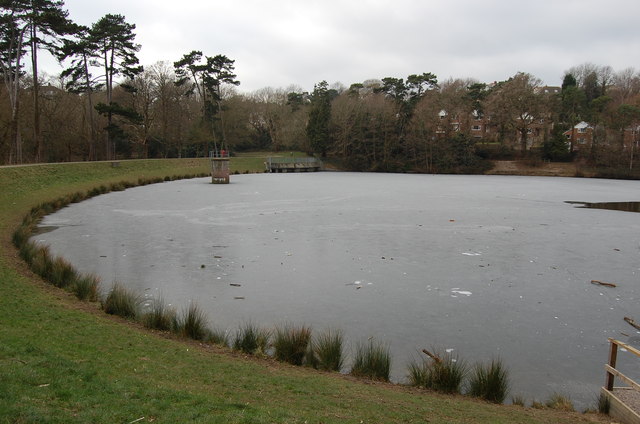 Frozen Buckshole reservoir