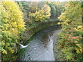 Rhondda Fawr river bends away from Princess Louise Road, Llwynypia