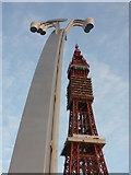 SD3036 : Blackpool: Comedy Carpet lamppost by Chris Downer