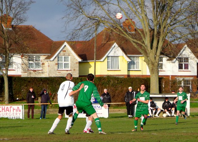 Football match at The Oval, home of... \u00a9 nick macneill :: Geograph Britain and Ireland