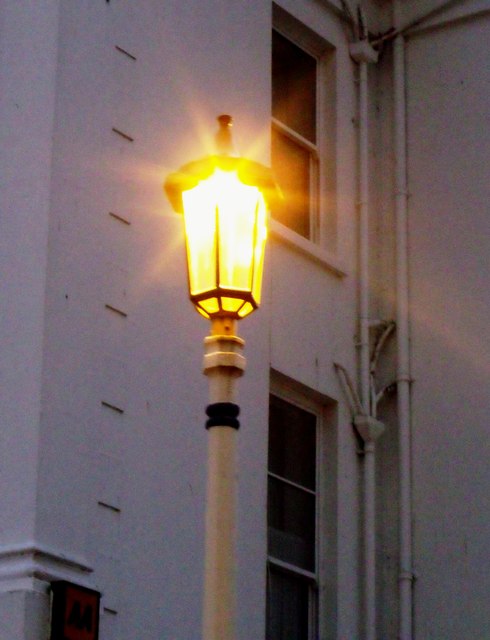 Yellow lamp, Eastbourne