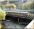 Rhondda Fawr flows under Ystrad Rhondda railway station