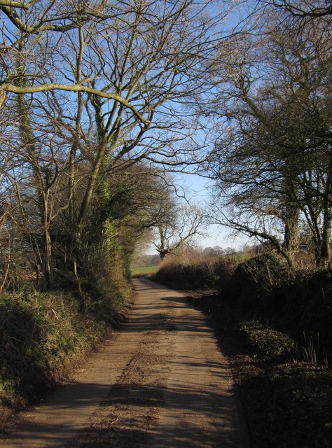 Lane east of Sandfield Farm