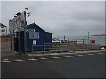 SZ0387 : Ticket office, Sandbanks to Shell Bay Ferry by Tim Heaton