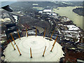 TQ3980 : The Millennium Dome and Isle of Dogs from the air by Thomas Nugent