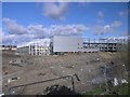 Parc-Y-Scarlets stadium, under construction