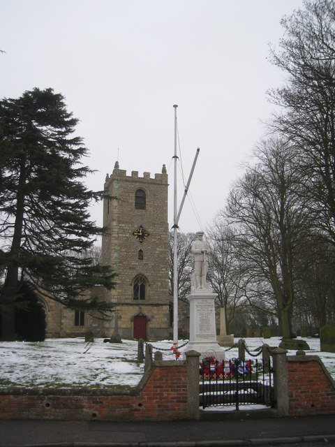 St. Mary's church and the War Memorial