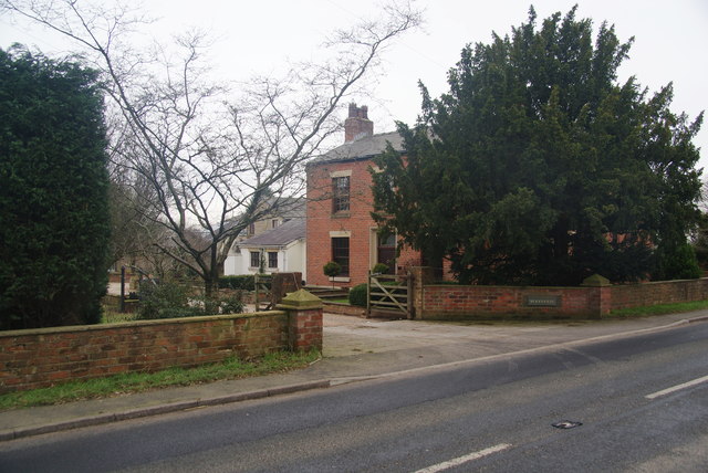 The entrance to Woodhouse Farm