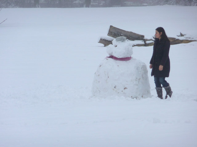 Snowman, Oakwood Park, London N14