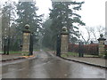 Gate entrance to Erddig Hall estate