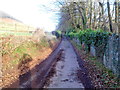 Deri Road heads NE away from Pen-y-pound, Abergavenny