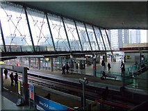 TQ3884 : Stratford DLR station by Thomas Nugent