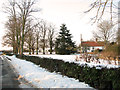 Coles Green Farmhouse in the snow