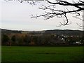 View east from above Bwlch Farm Caravan Park