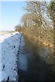 Frozen Catchwater Drain