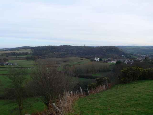 View east from Vardre by Eirian Evans