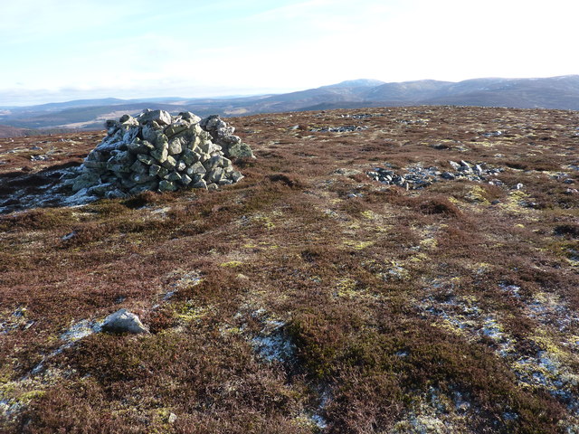 The top of Geal Charn, looking east