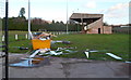 SO2914 : Stand, Pen-y-pound Stadium, Abergavenny by Jaggery