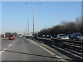 M6 motorway - straight near Parkhill Wood