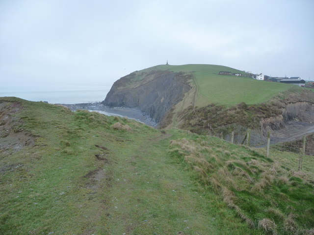 Part of the coast south of Borth