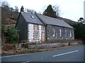 Old chapel and manse beside the A44 at Penlon