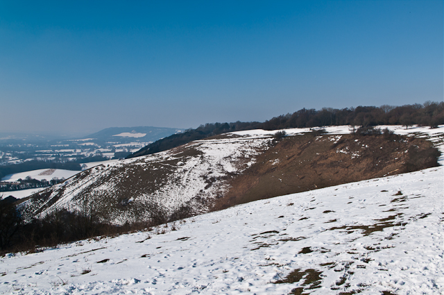 Colley Hill in snow