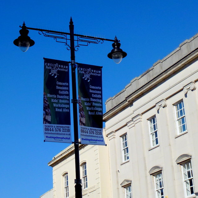 Cheltenham Folk Festival signage
