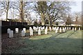 View across the cemetery