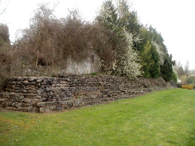 Part of the ancient Roman east wall, Caerwent