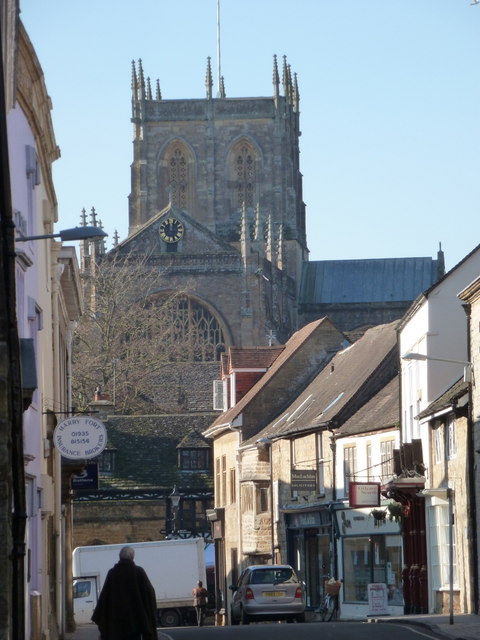 Sherborne: Long Street heads for the heart of town