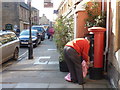 Sherborne: Half Moon Street postbox is emptied