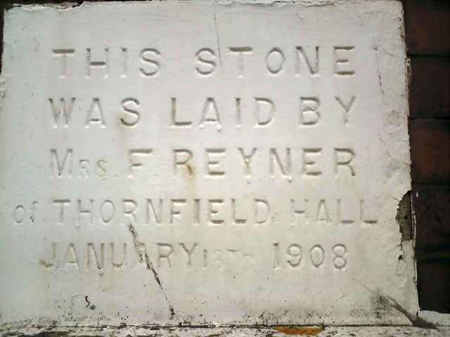 1908 Foundation stone