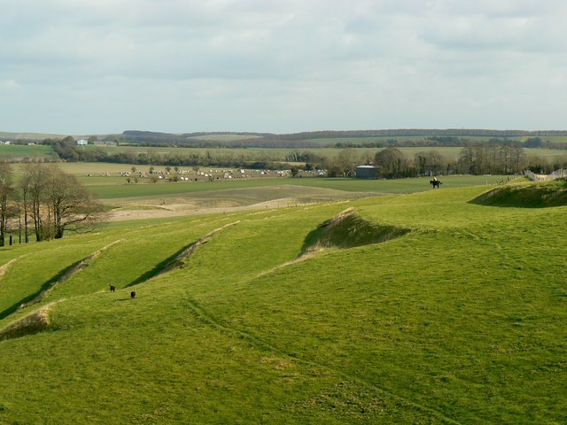 Activity in the Strip Lynchets south of... © Brian Robert Marshall cc ...