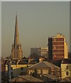 St Mary Redcliffe from the railway line