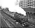 Victoria  - Tunbridge Wells West train (steam-hauled) leaving Clapham Junction