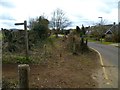 Footpath sign on Clifford Manor Road