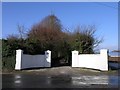 W8169 : Roadside gateway for Rosslague House by Hywel Williams