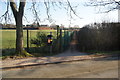 Footpath across the playing fields