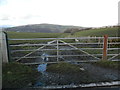 Gateway and track, Maindy Rd, near Berthlwyd