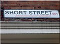 Street sign, Short Street SE1