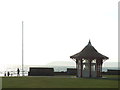 TQ7407 : Seafront shelter and flagpole, Bexhill by Malc McDonald