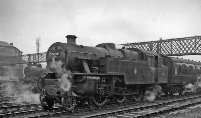 LMS Fairburn 2-6-4T at Derby © Ben Brooksbank :: Geograph Britain and ...