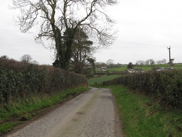 View west towards the junction with the... © Eric Jones :: Geograph Ireland