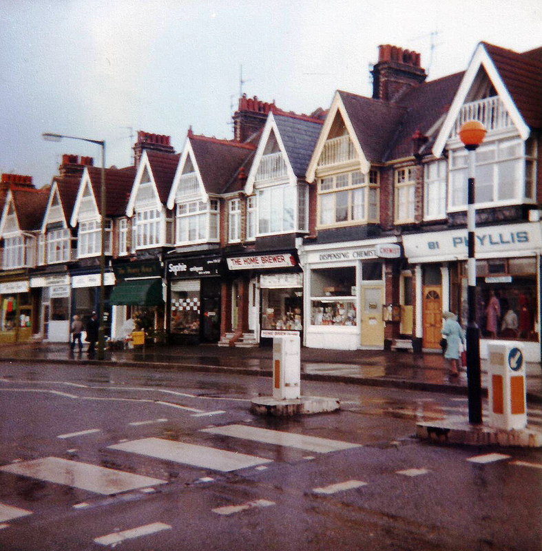 Row of shops, Portland Road, Hove - 1984 © nick macneill :: Geograph Britain and Ireland