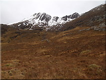 NN2174 : Looking up the course to the headwaters of Allt Coire na Fhir Duibh in Killiechonate Forest by ian shiell