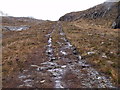 NN2274 : ATV track using re-entrant/step in ridge to ascend to the upper parts of Killiechonate Forest by ian shiell